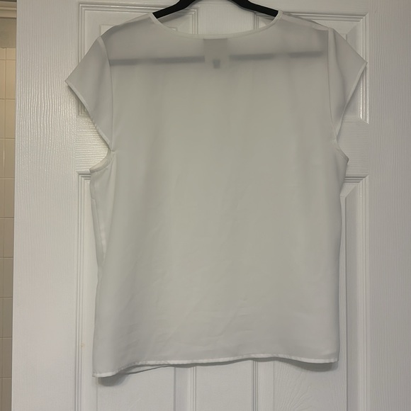Alex Marie White Blouse Top Work Size L - Picture 2 of 4